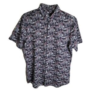 NWOT Mizzen Main Halyard Performance Shirt Mens M Floral AOP Quick Dry Stretch